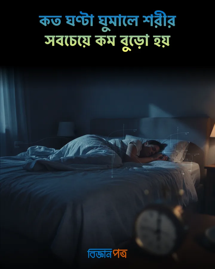 কত ঘণ্টা ঘুমালে শরীর সবচেয়ে কম বুড়ো হয়