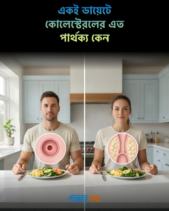 একই ডায়েটে কোলেস্টেরলের এত পার্থক্য কেন